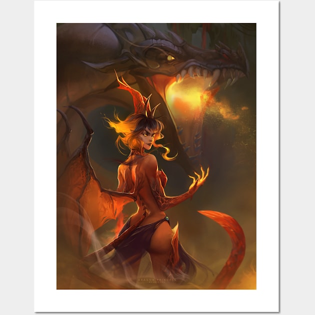 Dragon Princess Wall Art by Dzikawa